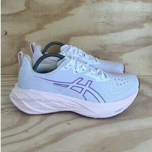 Asics - Novablast 4 - Running Shoes - White/Pink - Women's - 11 - 1012B510
